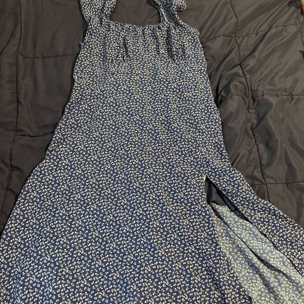 SHEIN Curve Navy Blue Dress